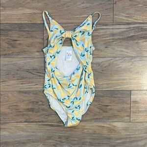 Harper Canyon Yellow and Green Kids Swim One Piece